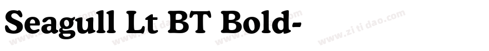Seagull Lt BT Bold字体转换